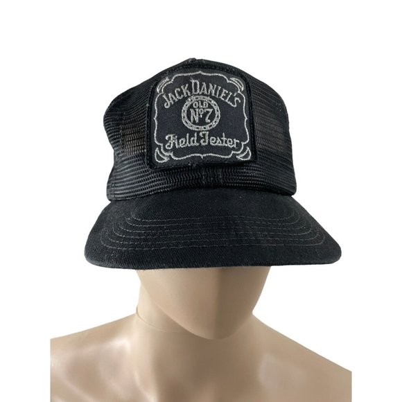 K-Brand Men's Jack Daniels Tennessee Whiskey Field Tester Black Snapback Hat - Picture 1 of 6